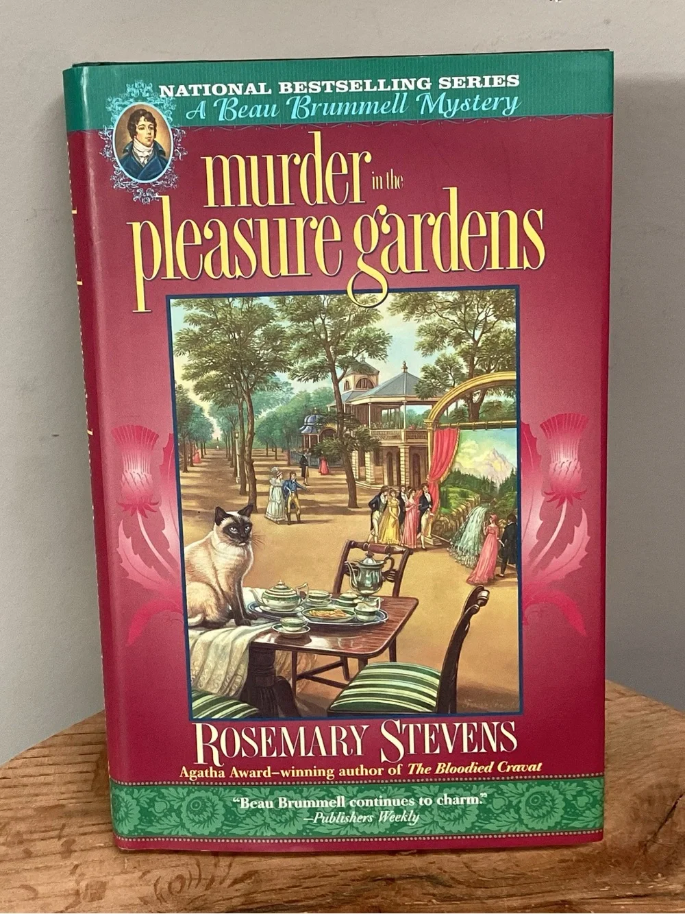 🟢 Vintage - Murder in the Pleasure Gardens by Rosemary Stevens - Hardback
